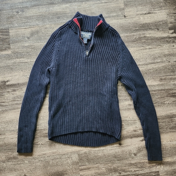 Y2K Abercrombie & Fitch Muscle Ribbed Sweater - Picture 1 of 3